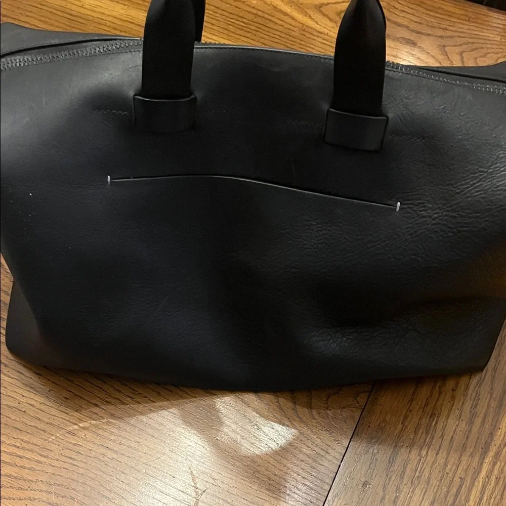 Black TROUBADOUR‎ Leather Duffle